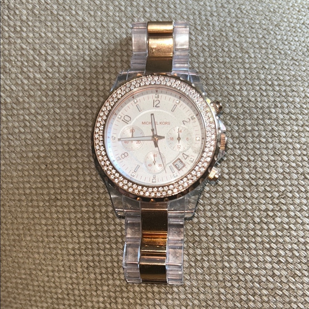 Michael Kors Gold and Silver Crystal Embellished Jewelry